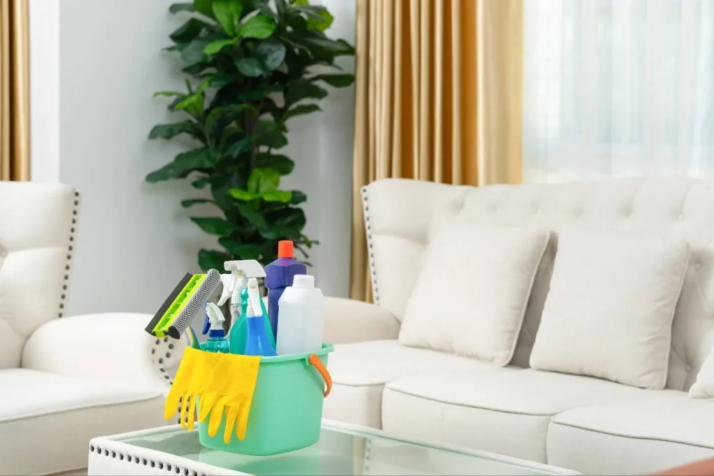 tools supplies for upholstery cleaning